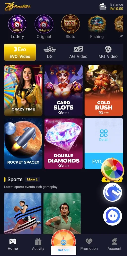 Royal 8 Bet Game